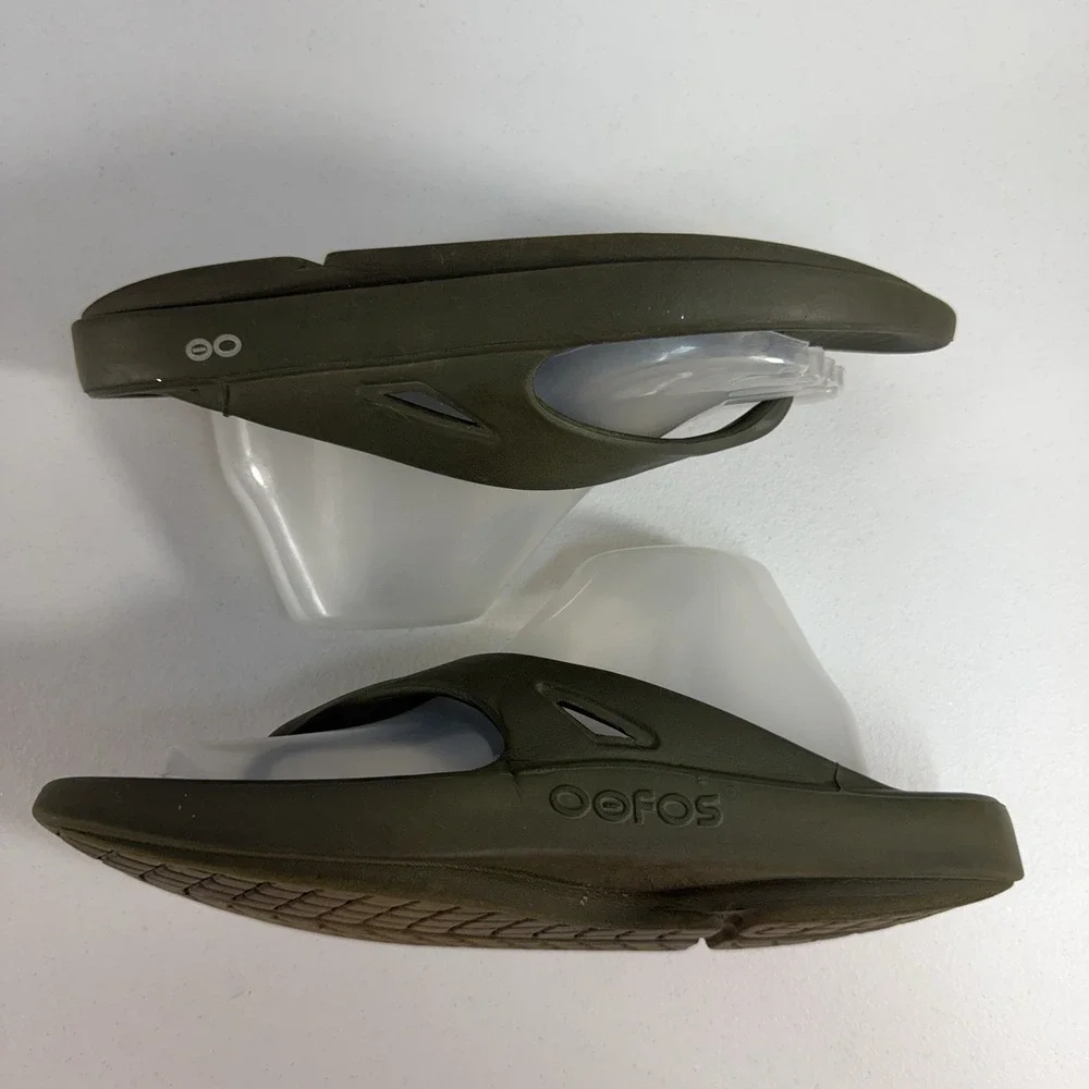 Oofos Originals EU 43 Men 10 Women 12 Sandals Green Recovery Comfort Lightweight